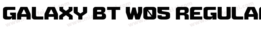 Galaxy BT W05 Regular字体转换